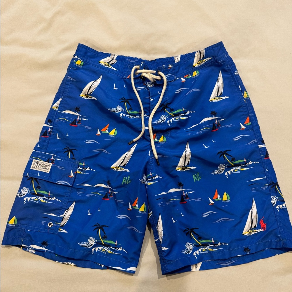 Polo Ralph Lauren Blue Sailing Print Men's Shorts